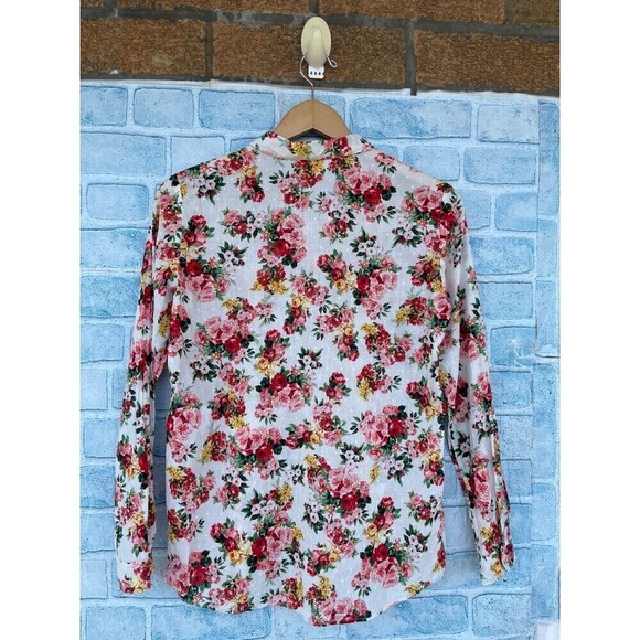 Sézane Pierro Shirt Bouquet De Rose size 34/4 - Picture 8 of 12